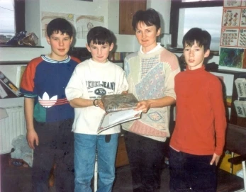 Anne Gallagher (McKeen) with the boys