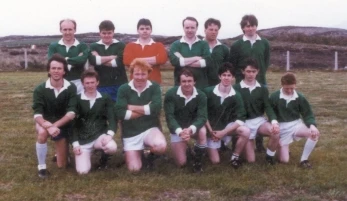 One of the teams that took part in  the games marking the opening of the Football Pitch on 1st June 1991