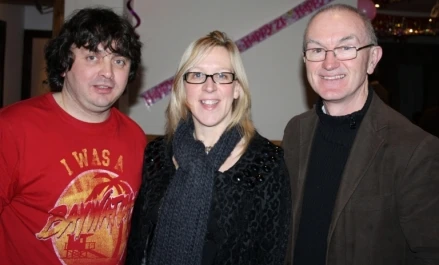 John Conway pictured wtih Orla and Des